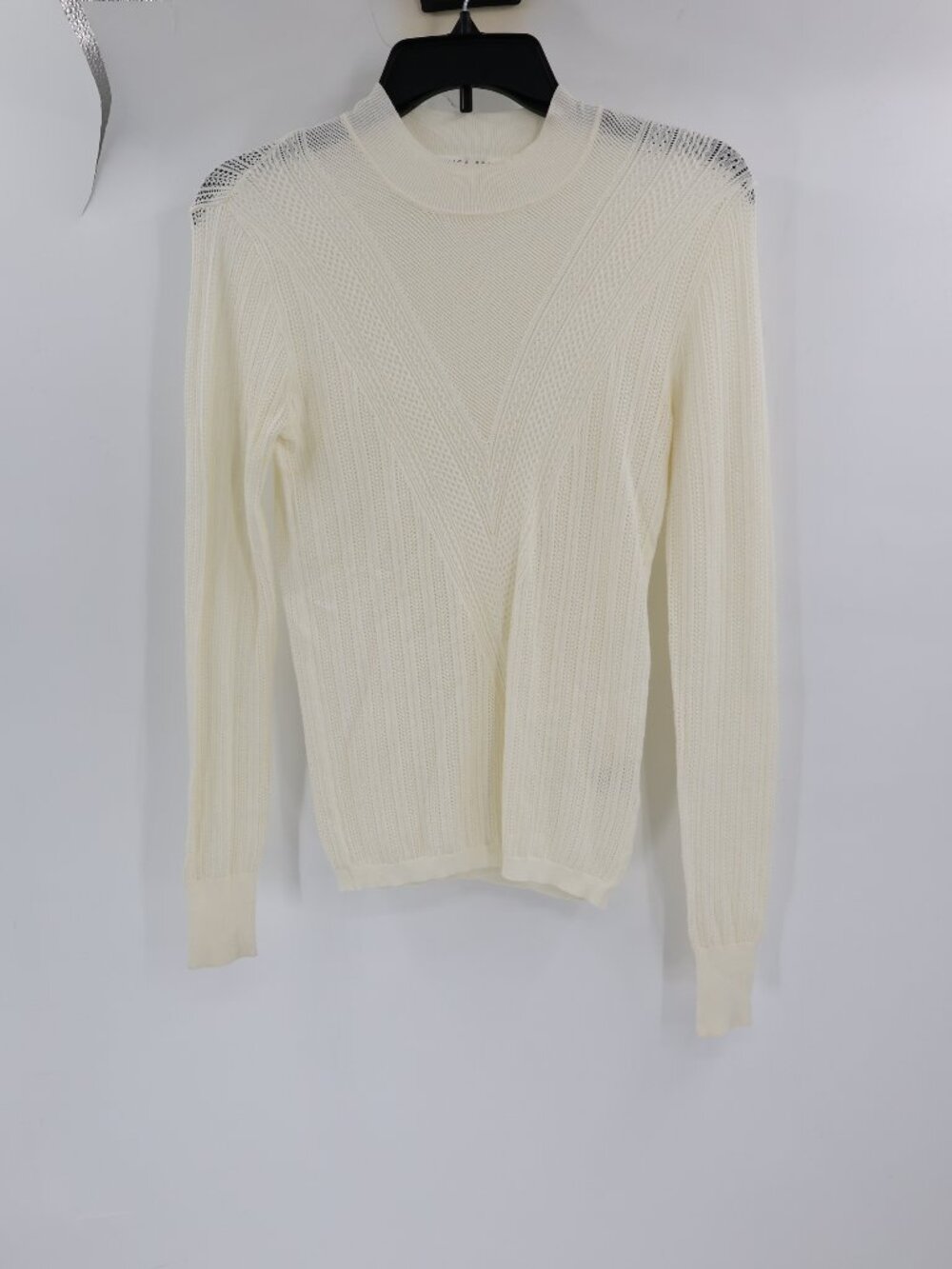 Veronica Beard Sweater Women Small Viscose Blend Open Knit Long Sleeve pullover
